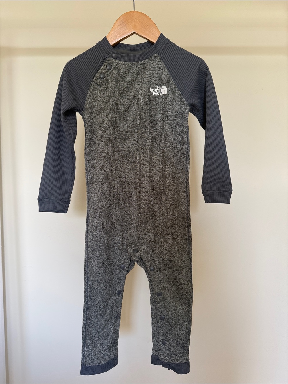 The North Face Kids Charcoal and Dark Gray One-Piece